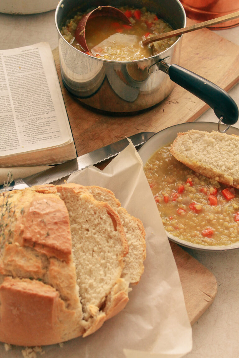 St. Jacob Bread & Red Lentil Stew