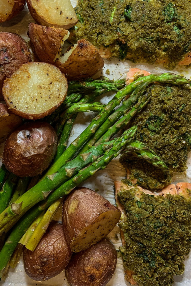 Maundy Thursday Green Pesto Salmon